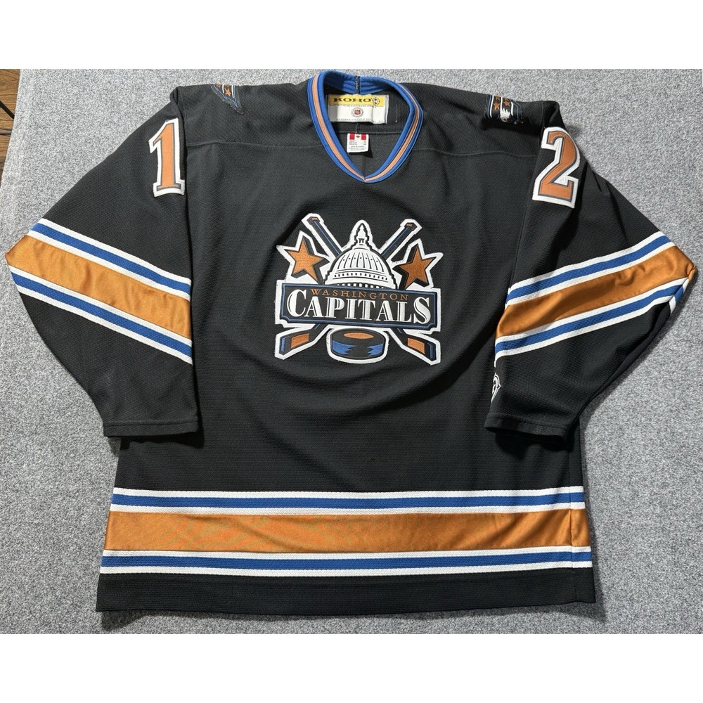 Rare Vintage Washington Capitals Dome NHL Koho Jersey Peter Bondra Sz XL #12 Men